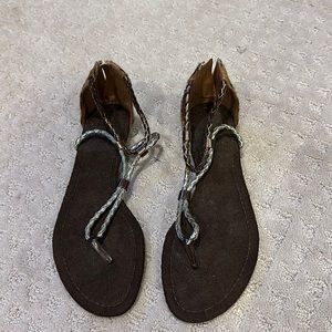 Never worn cheetah sandal